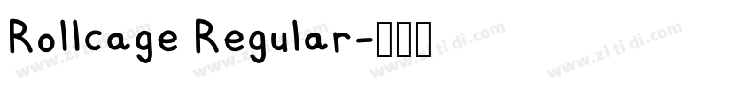 Rollcage Regular字体转换